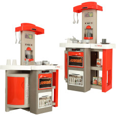 Bērnu Salokāma Spēļu Virtuve ar Skaņām, Rotaļu Virtuves Iekārtas Komplekts Smoby mini Tefal OpenCook 312202, Sarkana | Kids Toy Kitchen With Accessories