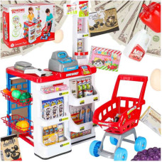 Rotaļu lielveikals bērniem ar ratiņiem un piederumiem 